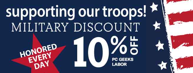 PC Geeks Supports Our Troops!